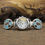Thumbnail: Southwestern Sterling Silver Turquoise And Jet Inlaid Horseshoe Watchband