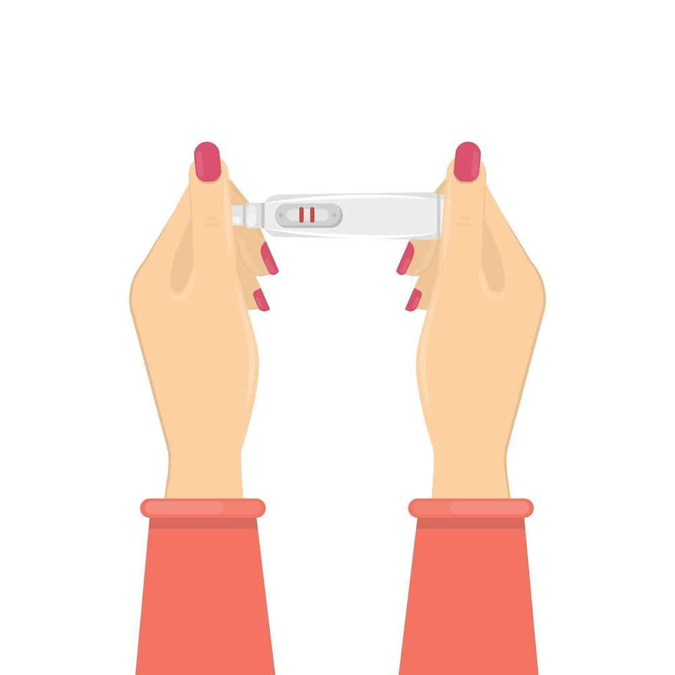 Pregnancy test after following mindfulness for fertility and pregnancy in France