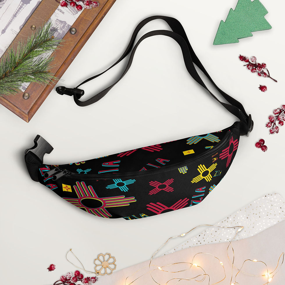 Thumbnail: Black ZIA Collage Fanny Pack