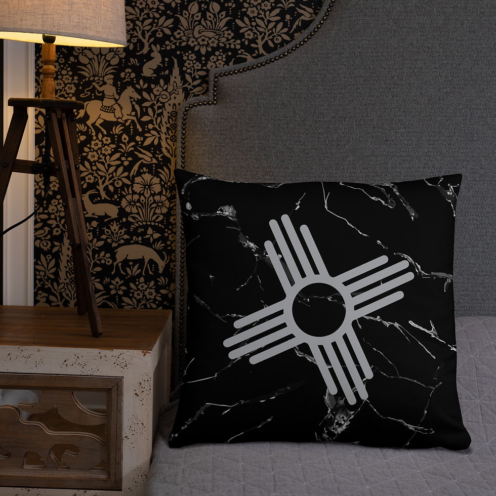 Thumbnail: Black and Gray ZIA Basic Pillow