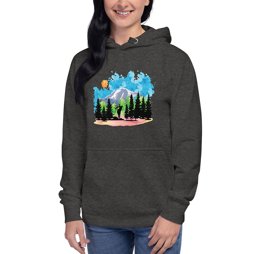 Thumbnail: Sierra Blanca Watercolor Unisex Hoodie