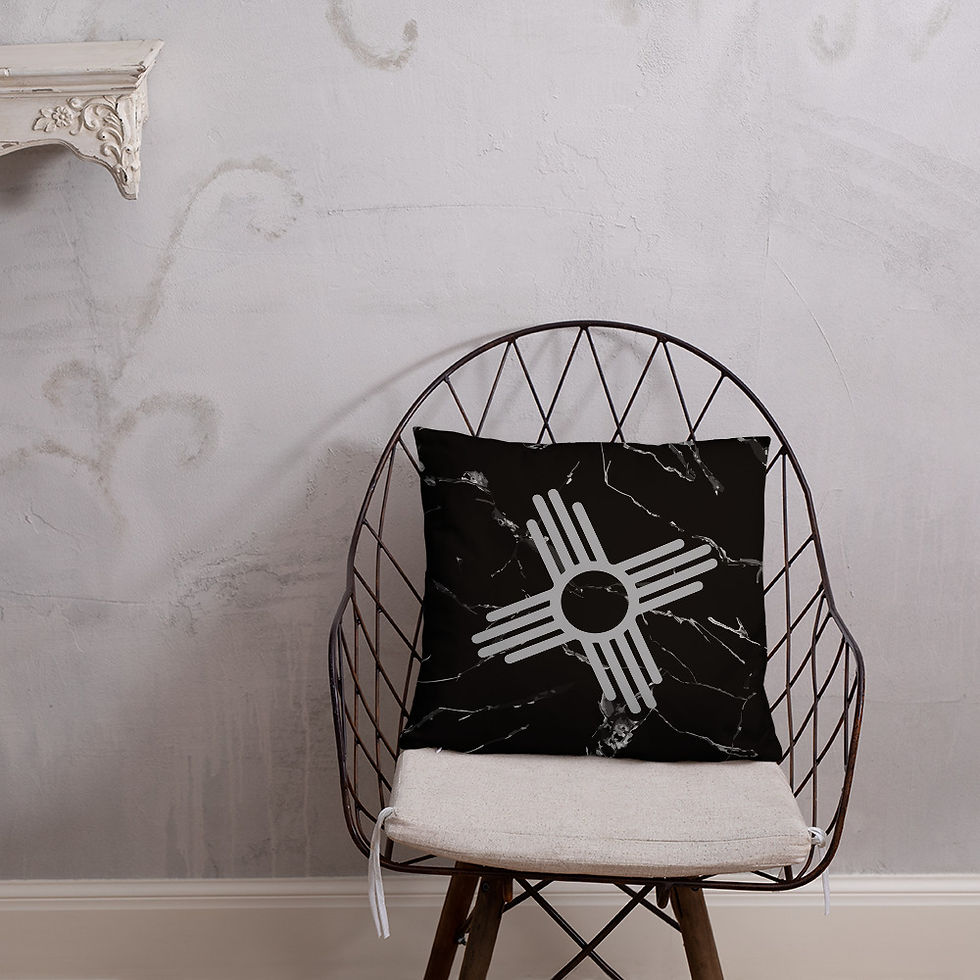 Thumbnail: Black and Gray ZIA Basic Pillow