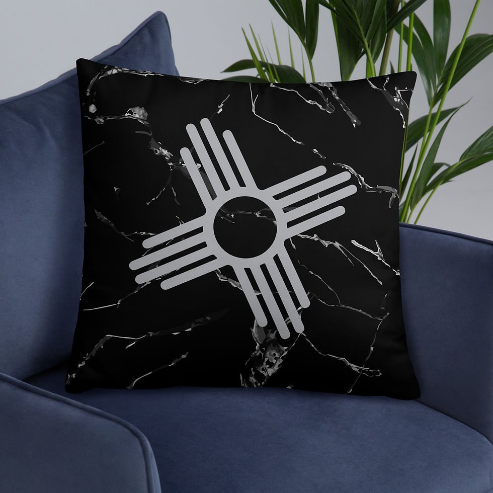 Thumbnail: Black and Gray ZIA Basic Pillow