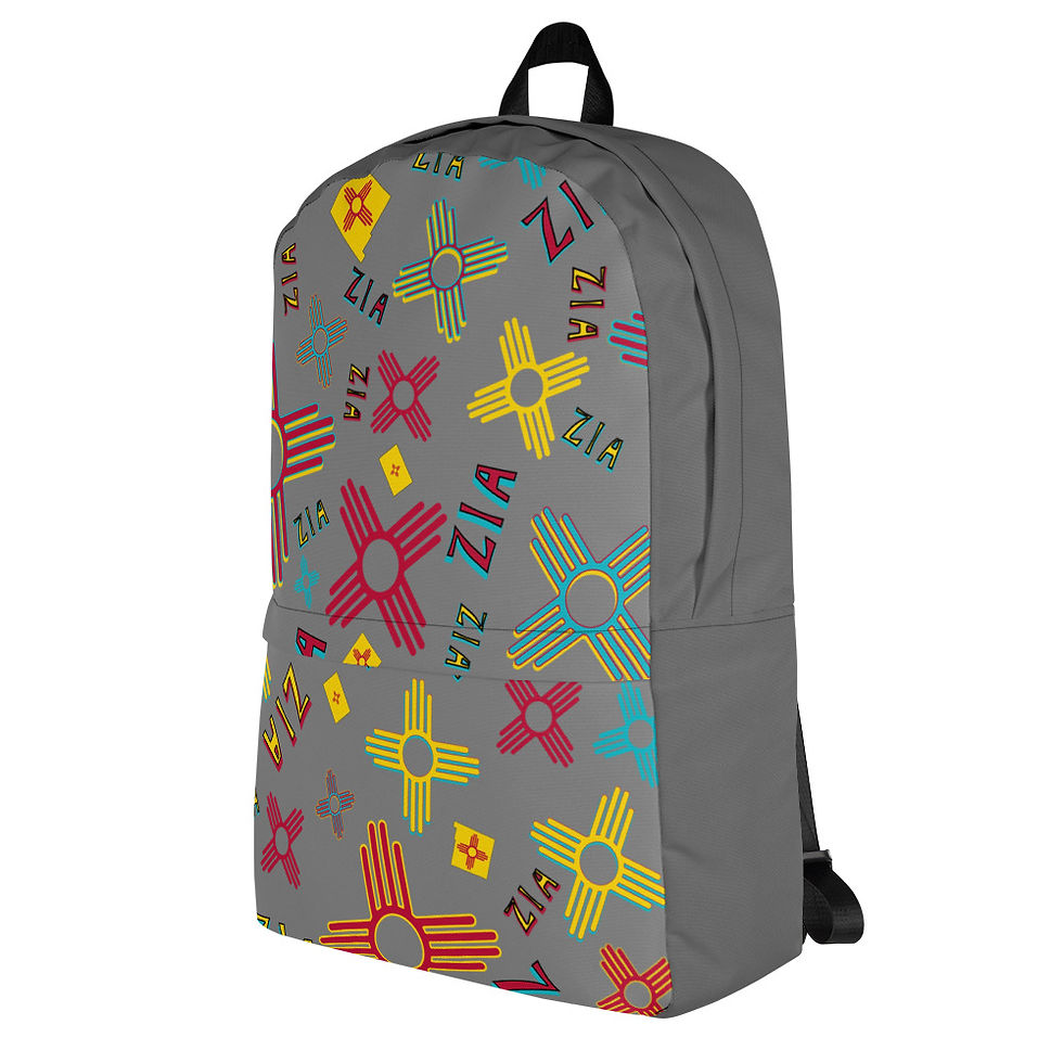 Thumbnail: Gray ZIA Collage Backpack