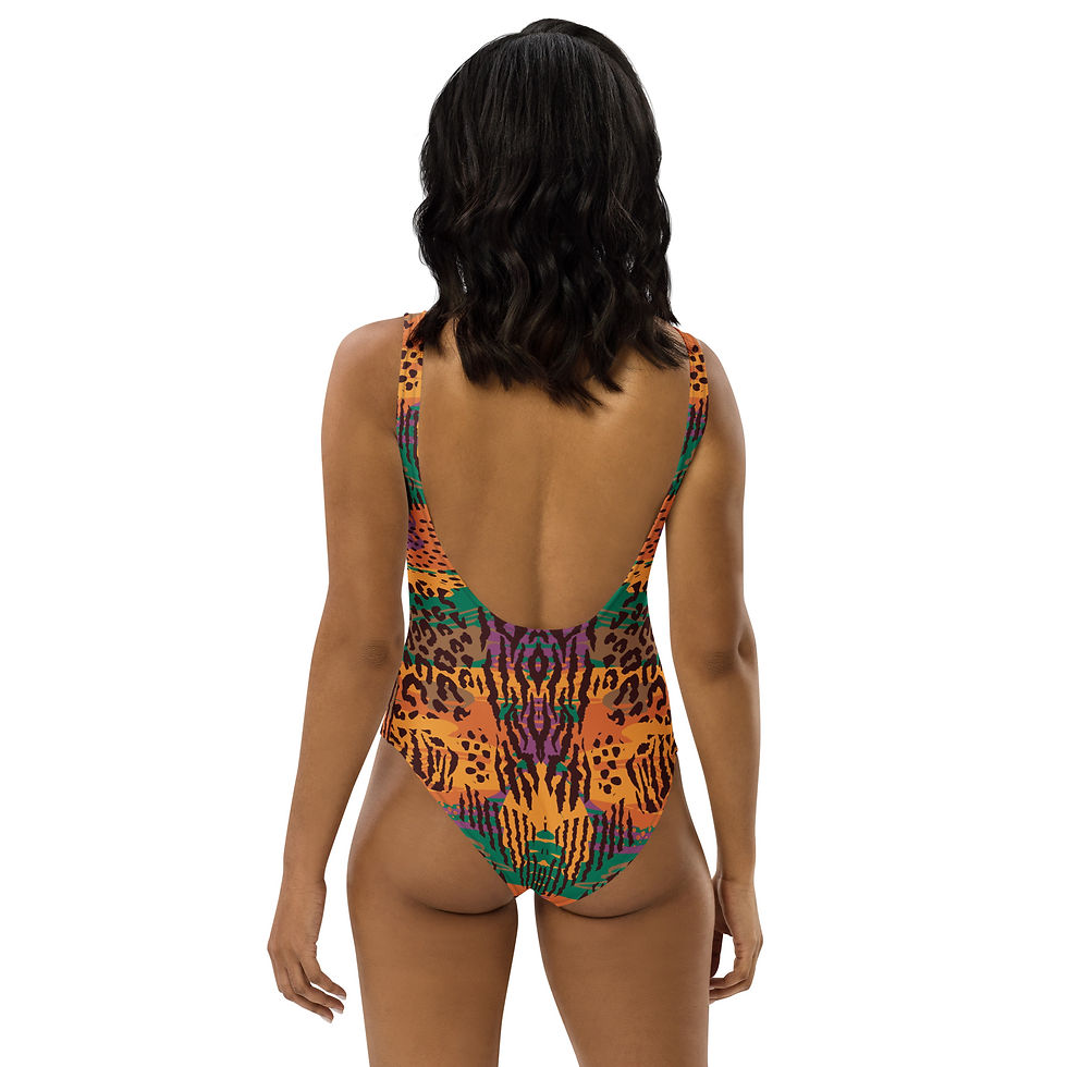 Thumbnail: Animal Print One-Piece Swimsuit