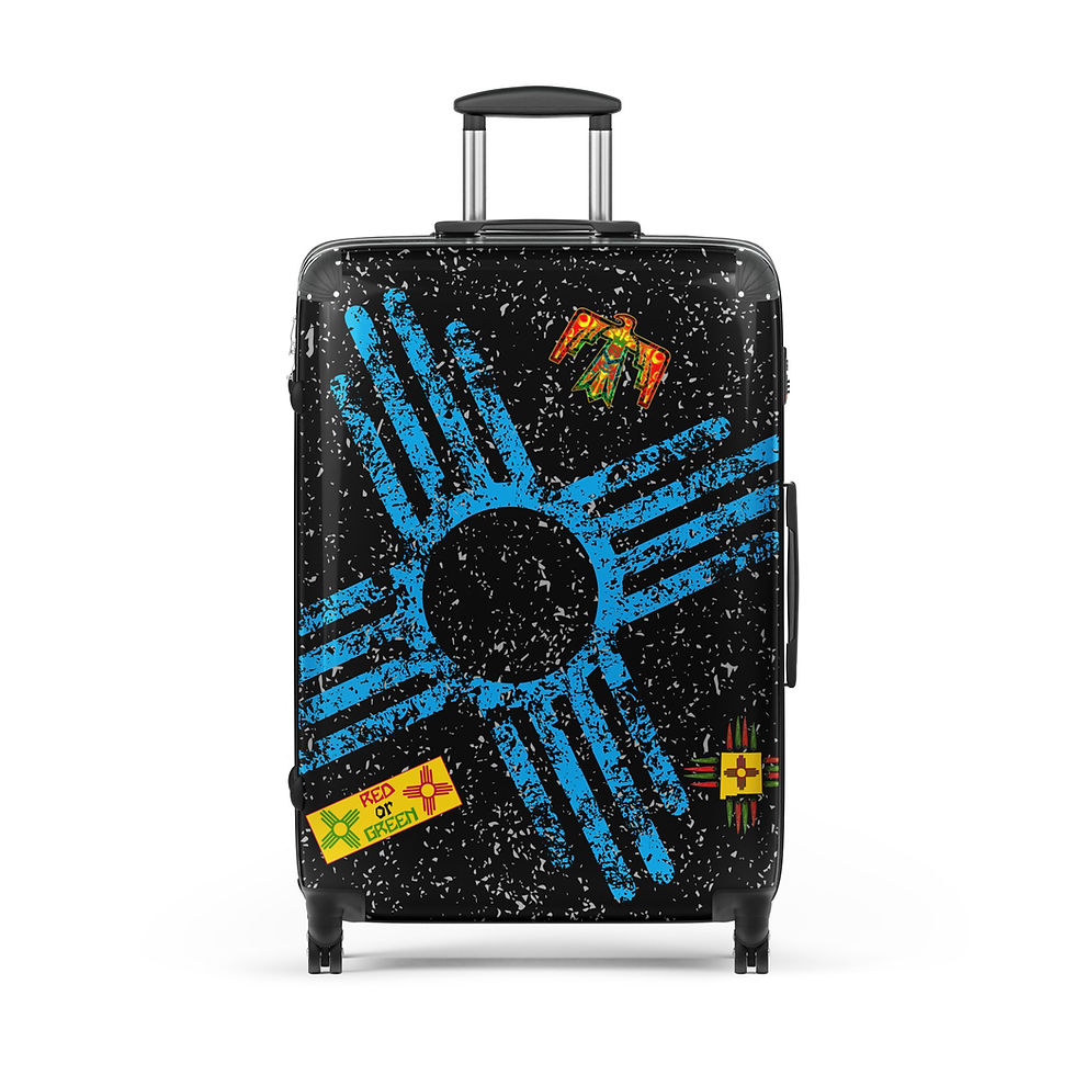Thumbnail: Black with Turquoise ZIA Hard-shell suitcase copy