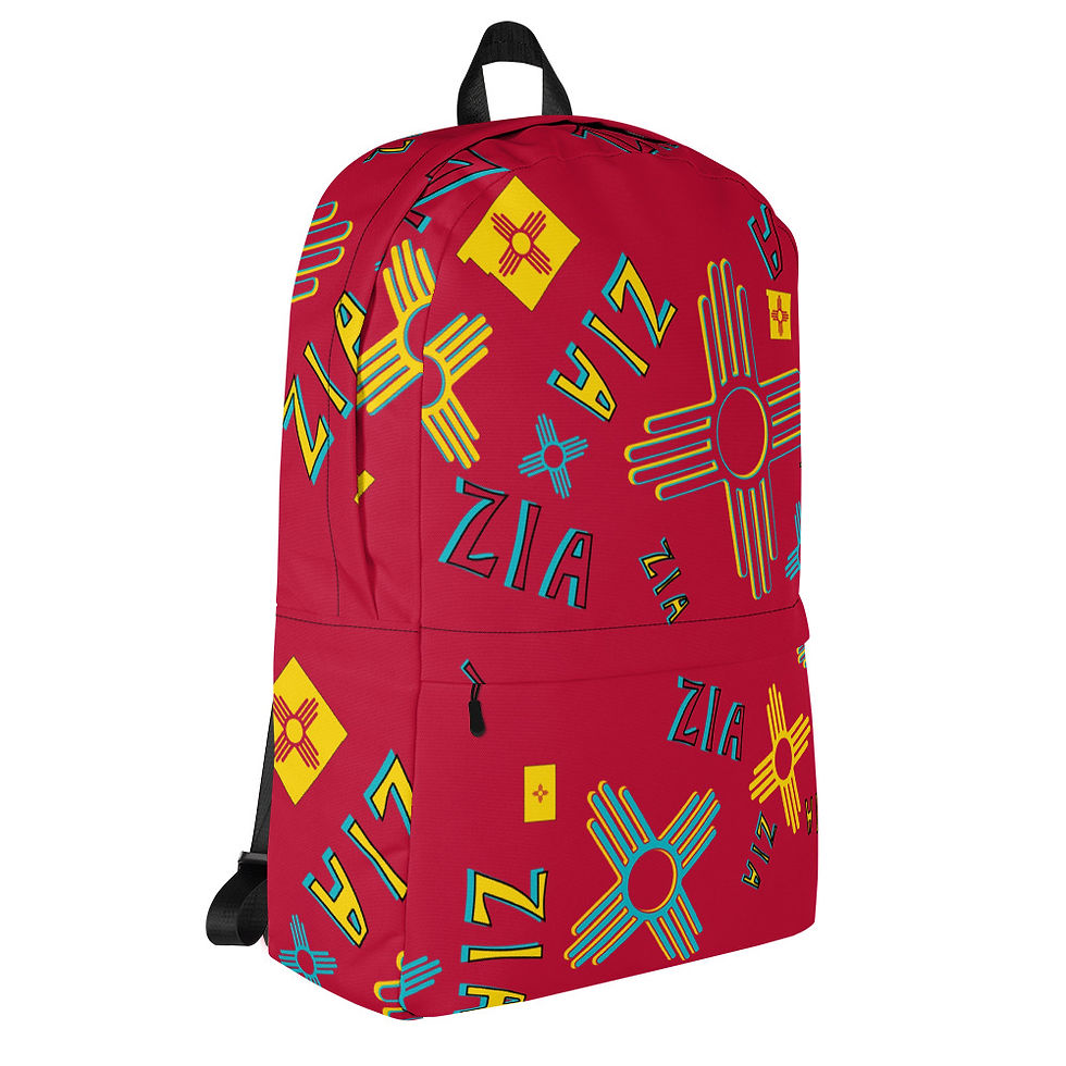 Thumbnail: Red Zia Collage Backpack