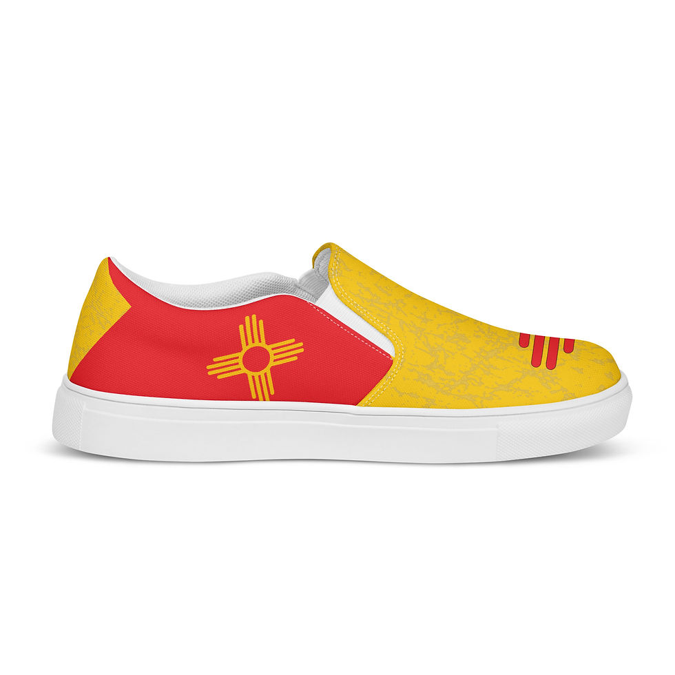 Thumbnail: Women’s Red ZIA Yellow slip-on canvas shoes