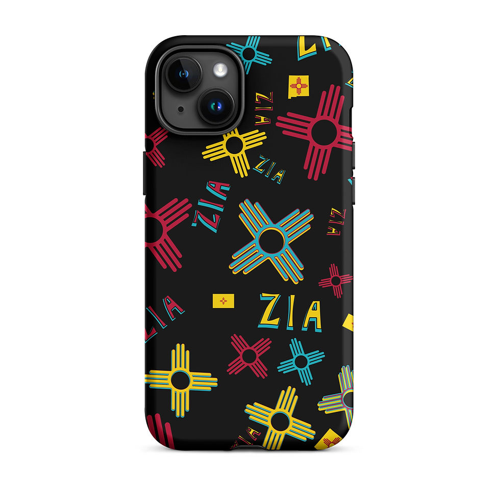Thumbnail: Zia Collage Black Tough Case for iPhone®