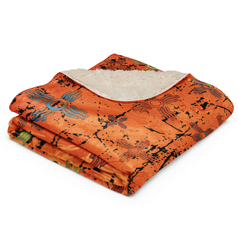 Thumbnail: Distressed scratches ZiaSherpa blanket