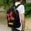 Thumbnail: Black Backpack Red and Yellow ZIA