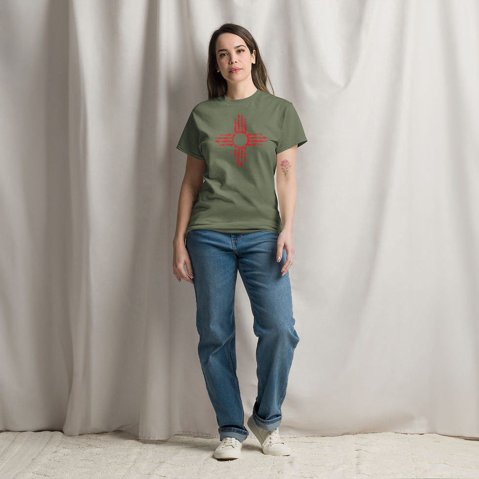 Thumbnail: Distressed Red ZIA Unisex classic tee