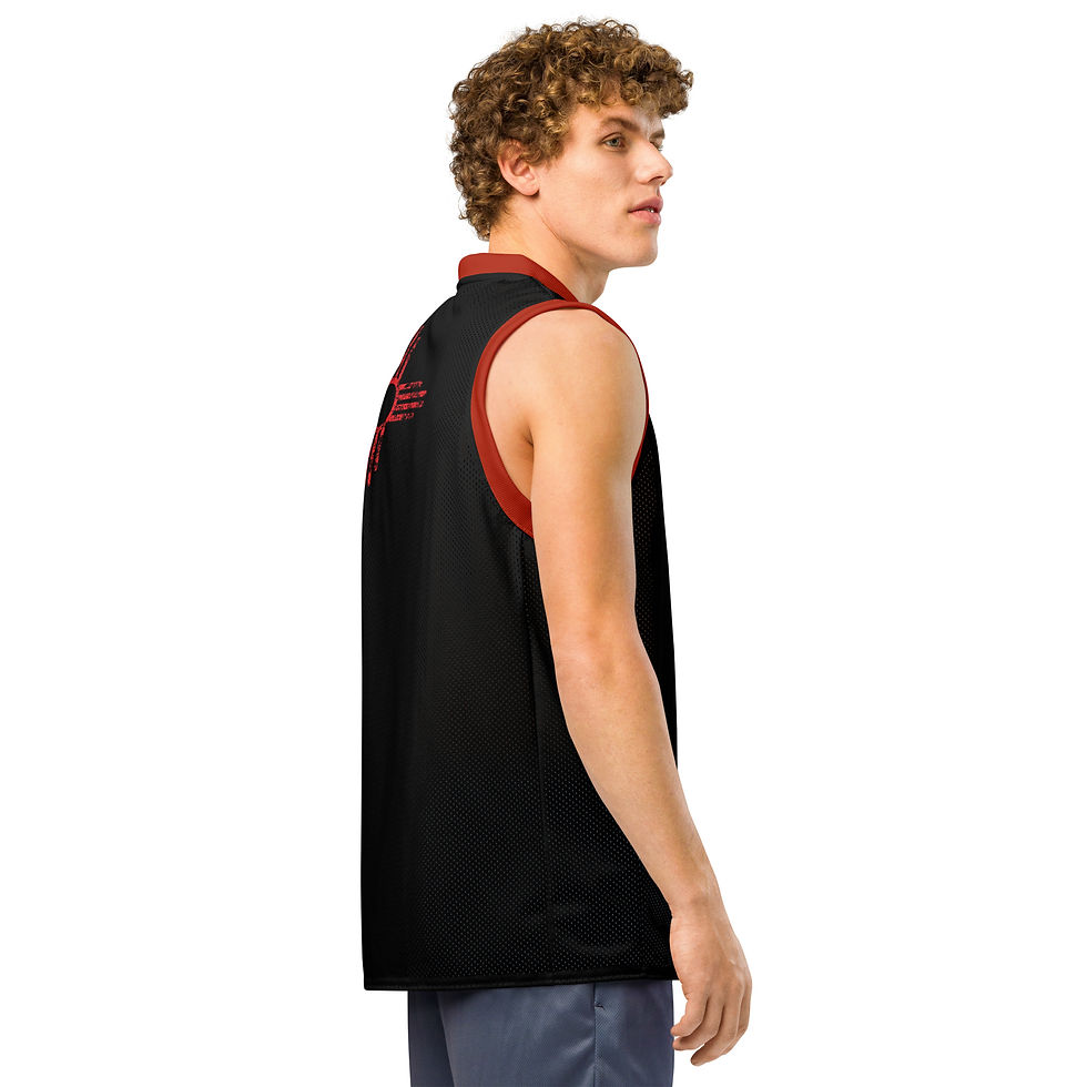 Thumbnail: ENHANCE FITNESS RED ZIA Premium basketball jersey