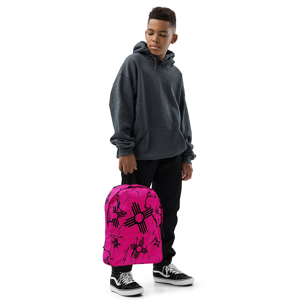 Thumbnail: Pink with Black Zia Backpack