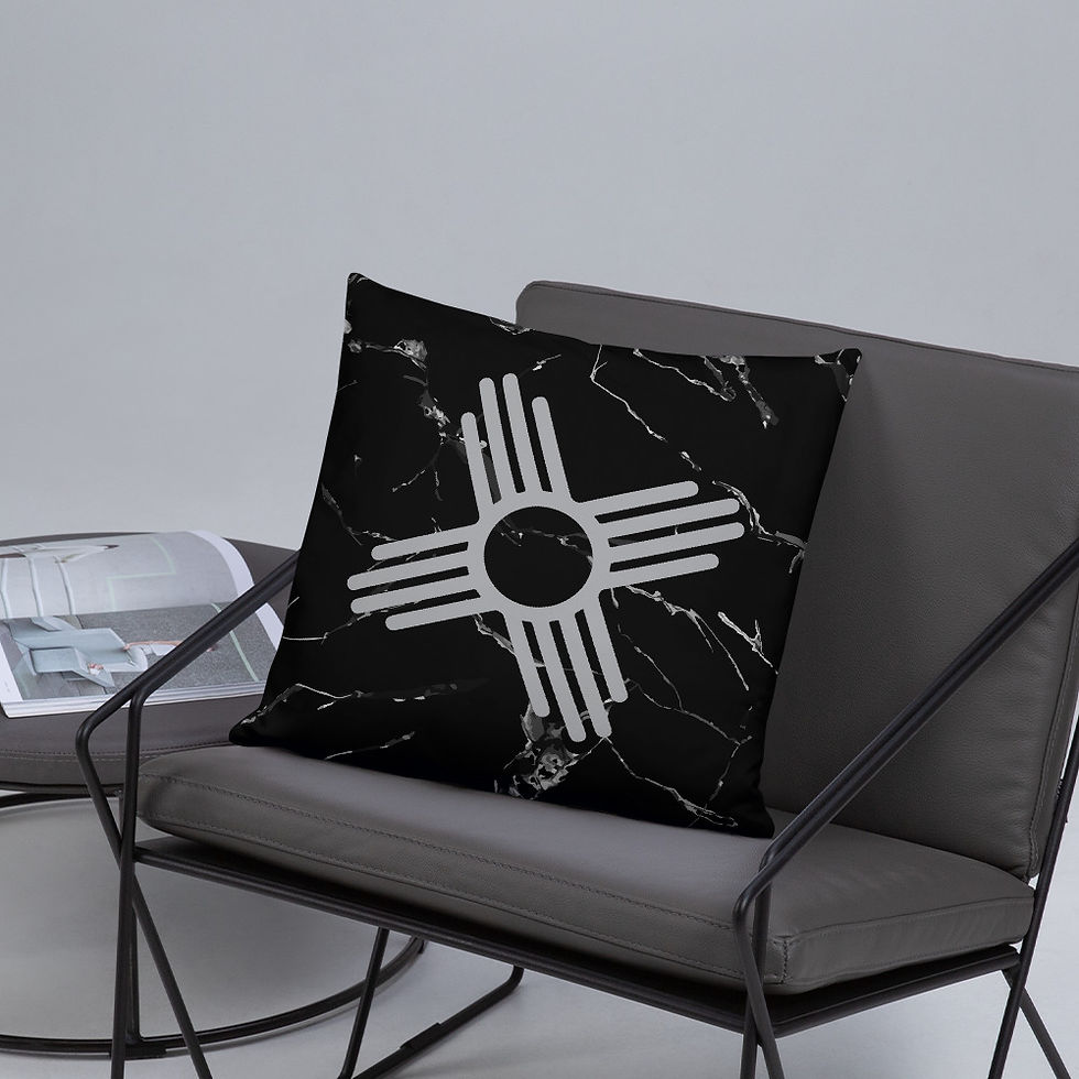 Thumbnail: Black and Gray ZIA Basic Pillow