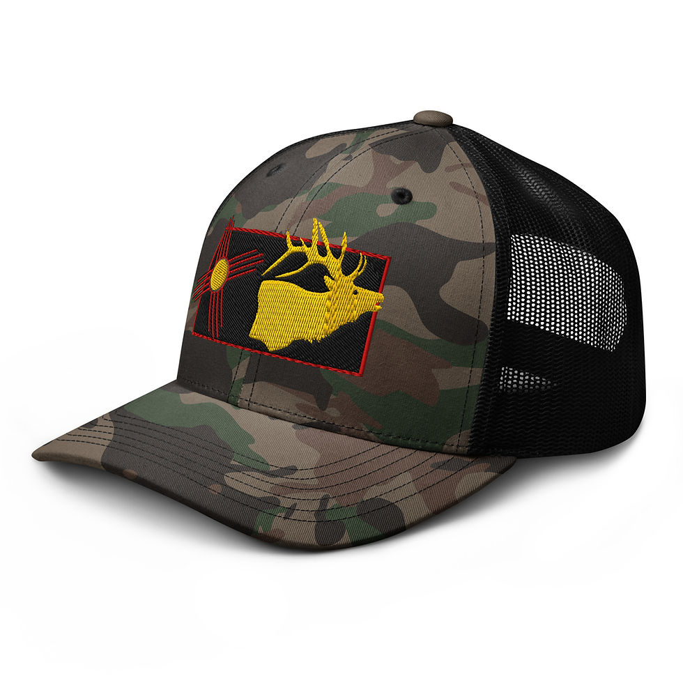 Thumbnail: ZIA Bull Elk Camouflage trucker hat