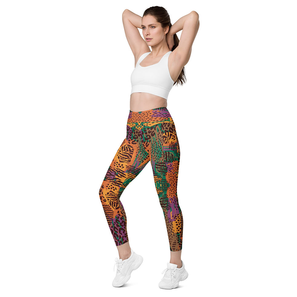 Thumbnail: Animal Print Leggings With Pockets 