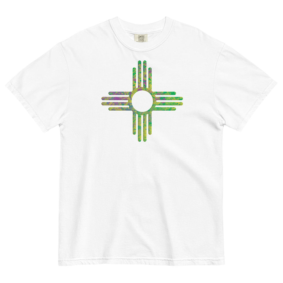 Thumbnail: Motley Green ZIA Unisex garment-dyed heavyweight t-shirt