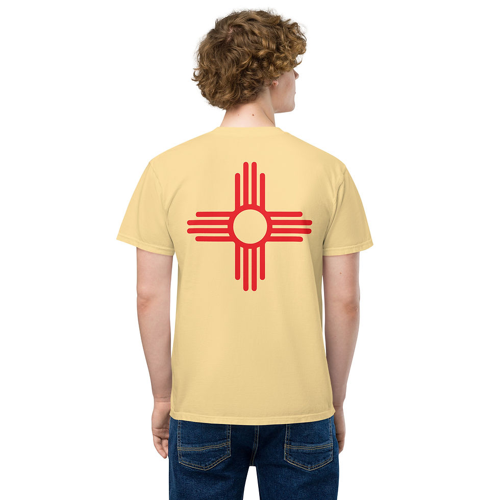 Thumbnail: Big Red ZiaUnisex garment-dyed pocket t-shirt