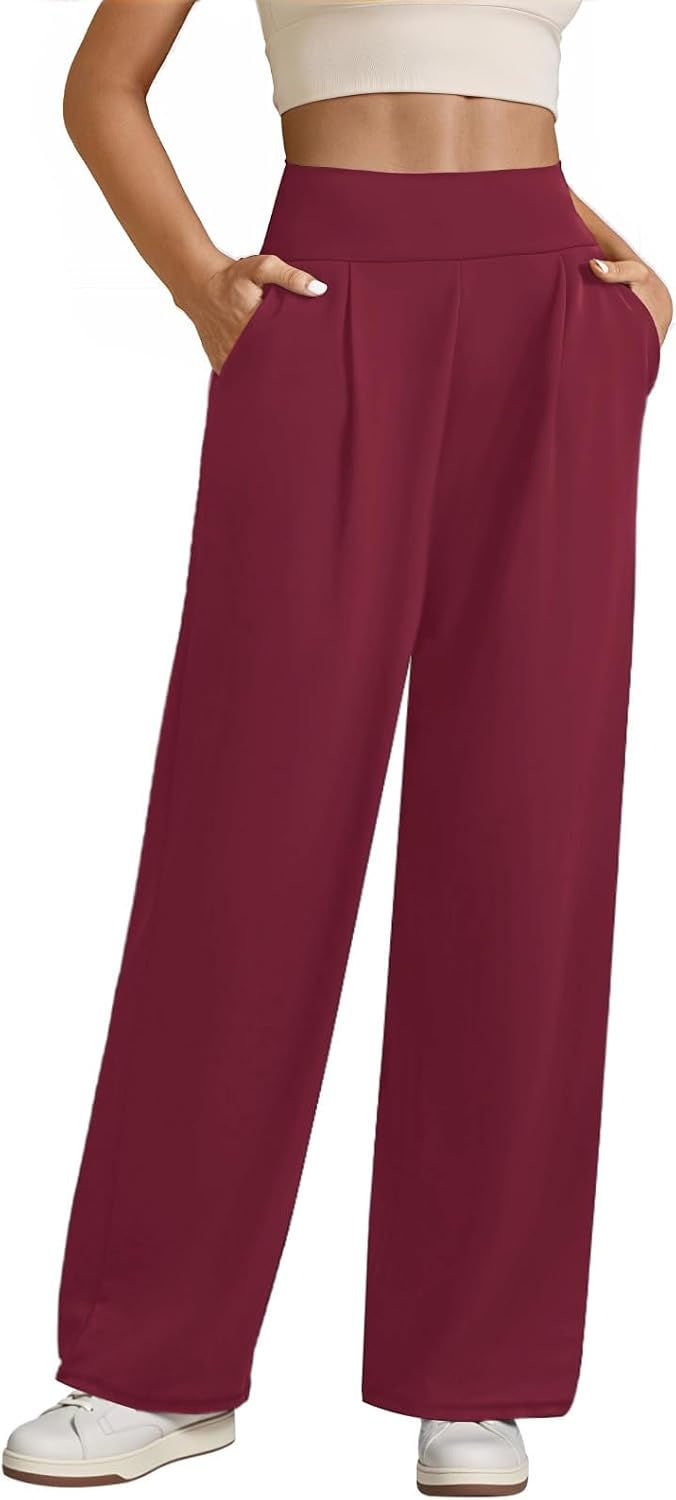Thumbnail: JEKAOYI Womens Wide Leg Yoga Pants High Waist Loose Stretch Casual Lounge Workou
