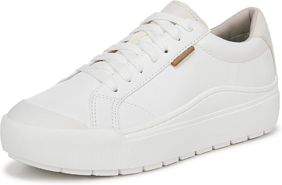 Thumbnail: Dr. Scholl's Time Off Women's Sustainable White Platform Sneakers with Anatomica