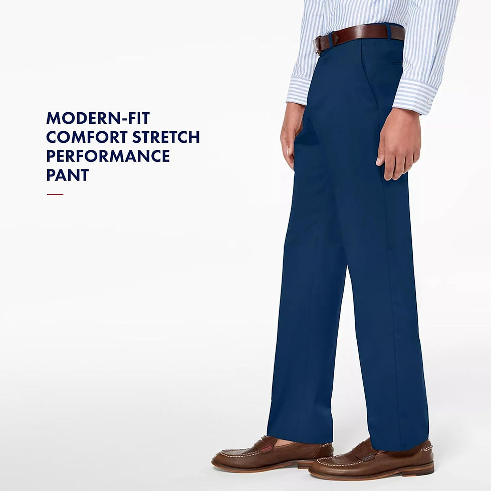 Thumbnail: Tommy Hilfiger Men's Modern-Fit Comfort Stretch Performance Pant