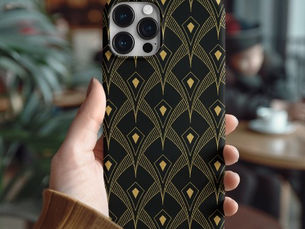 Top 5! Gold and black geometric pattern iPhone 11 pro case