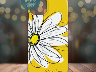 Hot Review! Trendy Daisy Floral Illustration - blackand yellow iPhone 15 Case