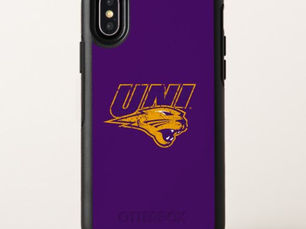 Hot Review! UNI Panthers Logo Distressed OtterBox Symmetry iPhone XS Case