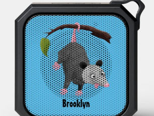 Top 5! Cute funny opossum hanging from branch cartoon  bluetooth speaker