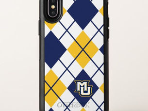 Review Marquette University Argyle OtterBox Symmetry iPhone XS Case