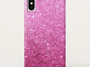 Top 5! Elegant Faux Pink Glitter Luxury iPhone X Case