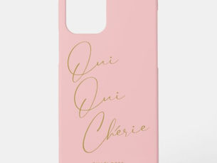 Best Price! Oui Oui Chérie French Quote Chic Funny Blush Pink iPhone 12 Case