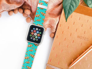 Hot Review! Tropical Clownfish & Bubbles Pattern Apple Watch Band