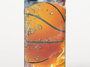 Best Price! Flaming basketball throw pillow iPhone 8/7 plus slider case
