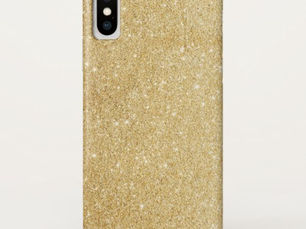 Hot Deals! Elegant Faux Gold Glitter iPhone X Case