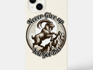 Best Price! Climbing Mountain Goat Capricorn Never Give Up  Case-Mate iPhone 14 Plus Case