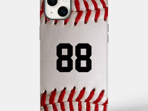 Best Price! Baseball with Customizable Number Case-Mate iPhone 14 Plus Case