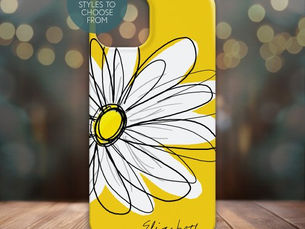 Hot Review! Trendy Daisy Floral Illustration - blackand yellow iPhone 15 Case