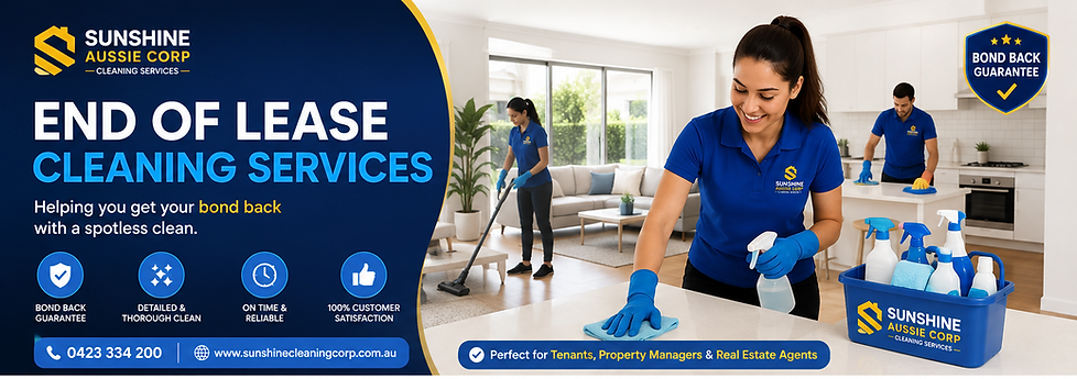 Sunshine Aussie corp end of lease cleaning