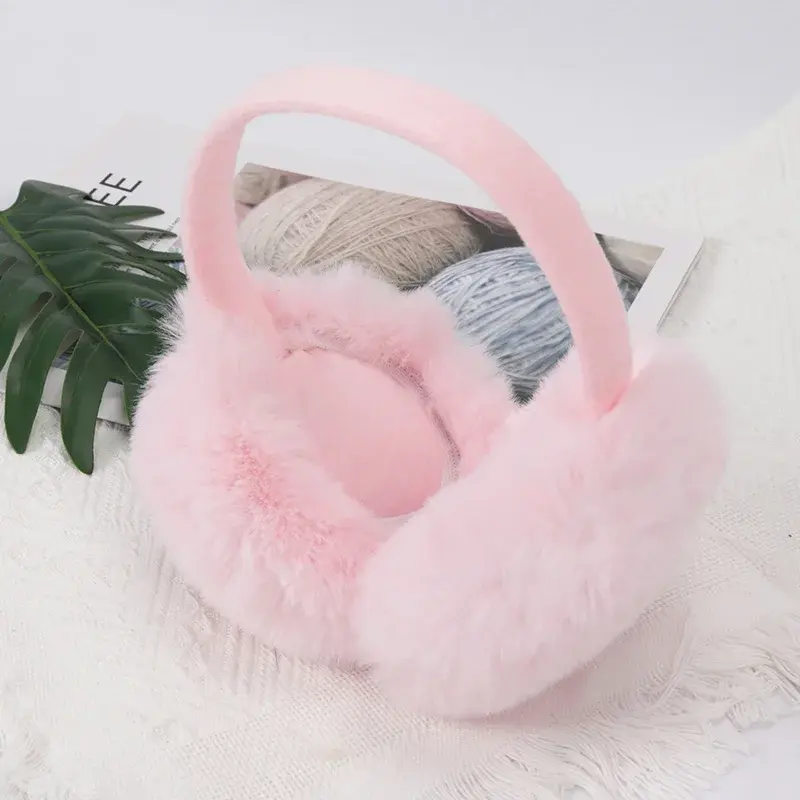 Thumbnail: New Autumn Winter Soft Earmuffs Women Men Ear Keep Warmer Plush Solid Color