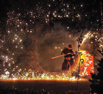 Spectacles de feu et d'artifices