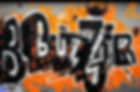 Firefly_busy+graffiti wall. with the word _buzzer_ once in the top right. mostly black and