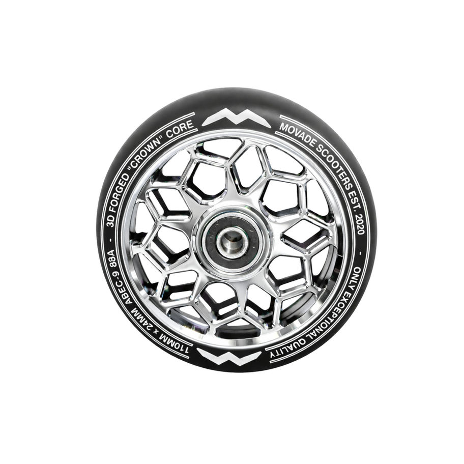 1 Stunt-Scooter Wheel von Movade in Silber Chrome (Felgendesign: Crown)