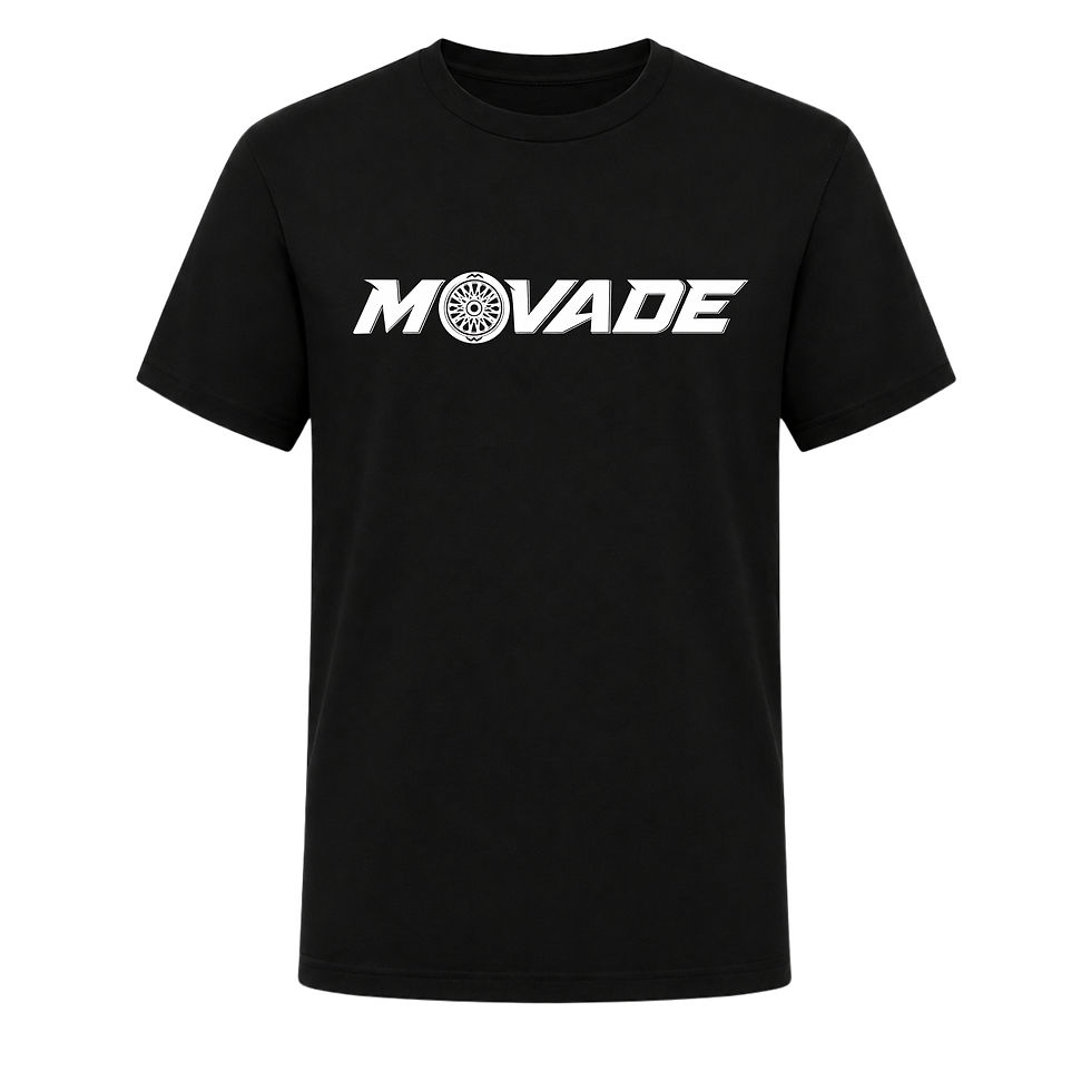 Movade Performance T-Shirt in Schwarz Vorderansicht