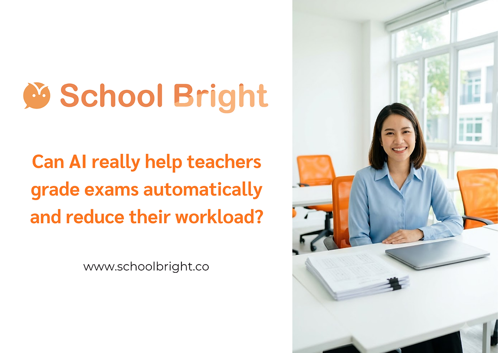 Can AI really help teachers grade exams automatically and reduce their workload?