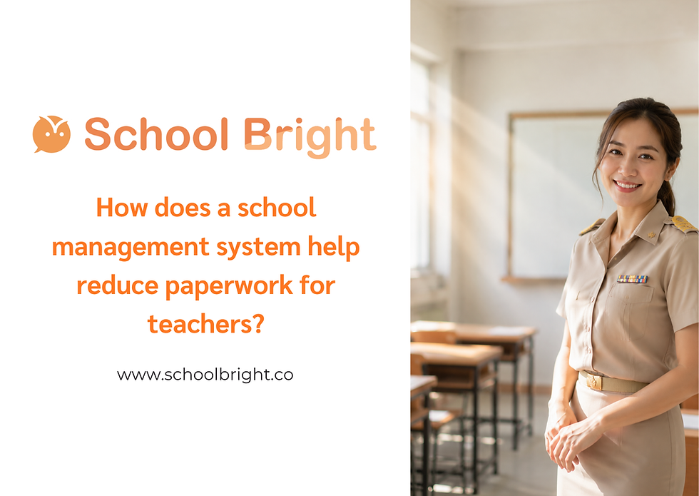 How a School Management System Helps Reduce Teachers' Paperwork