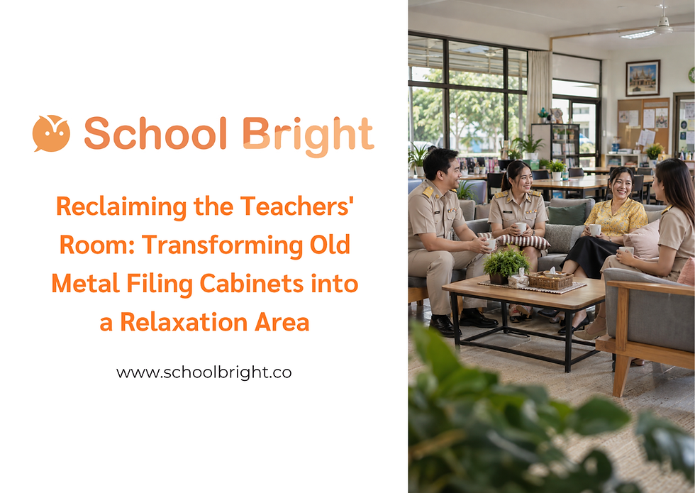 Reclaiming Teacher Lounge Space: Turning Old Filing Cabinets into a True Rest Area