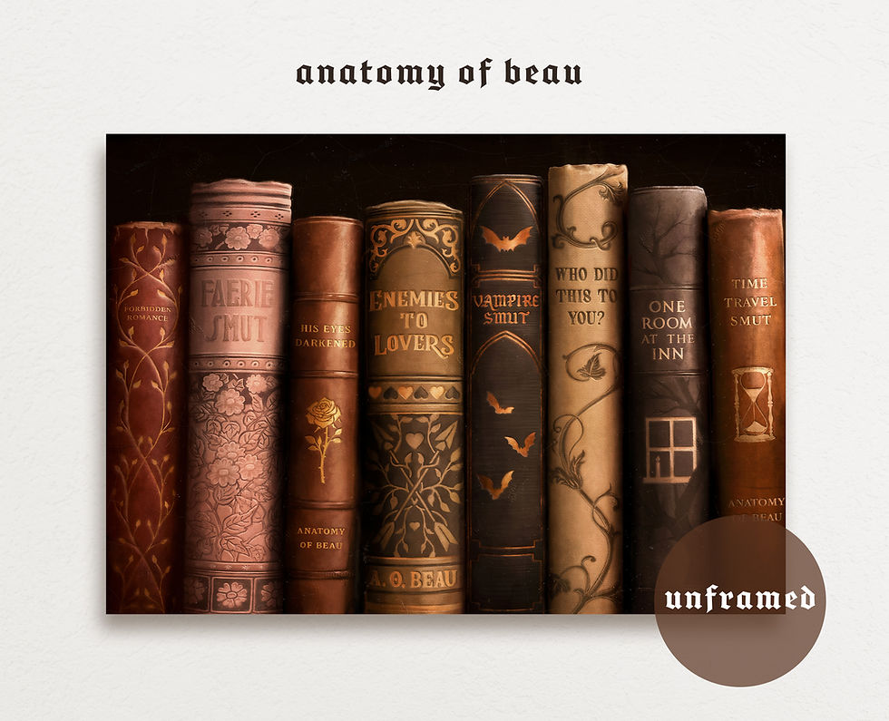 Thumbnail: Romantasy Bookshelf Print (A4)