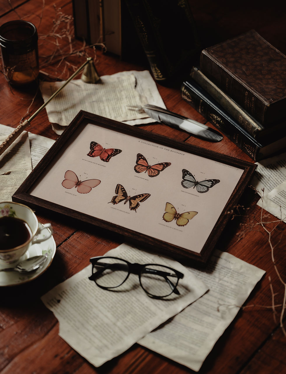 Thumbnail: Butterflies Print (A4)